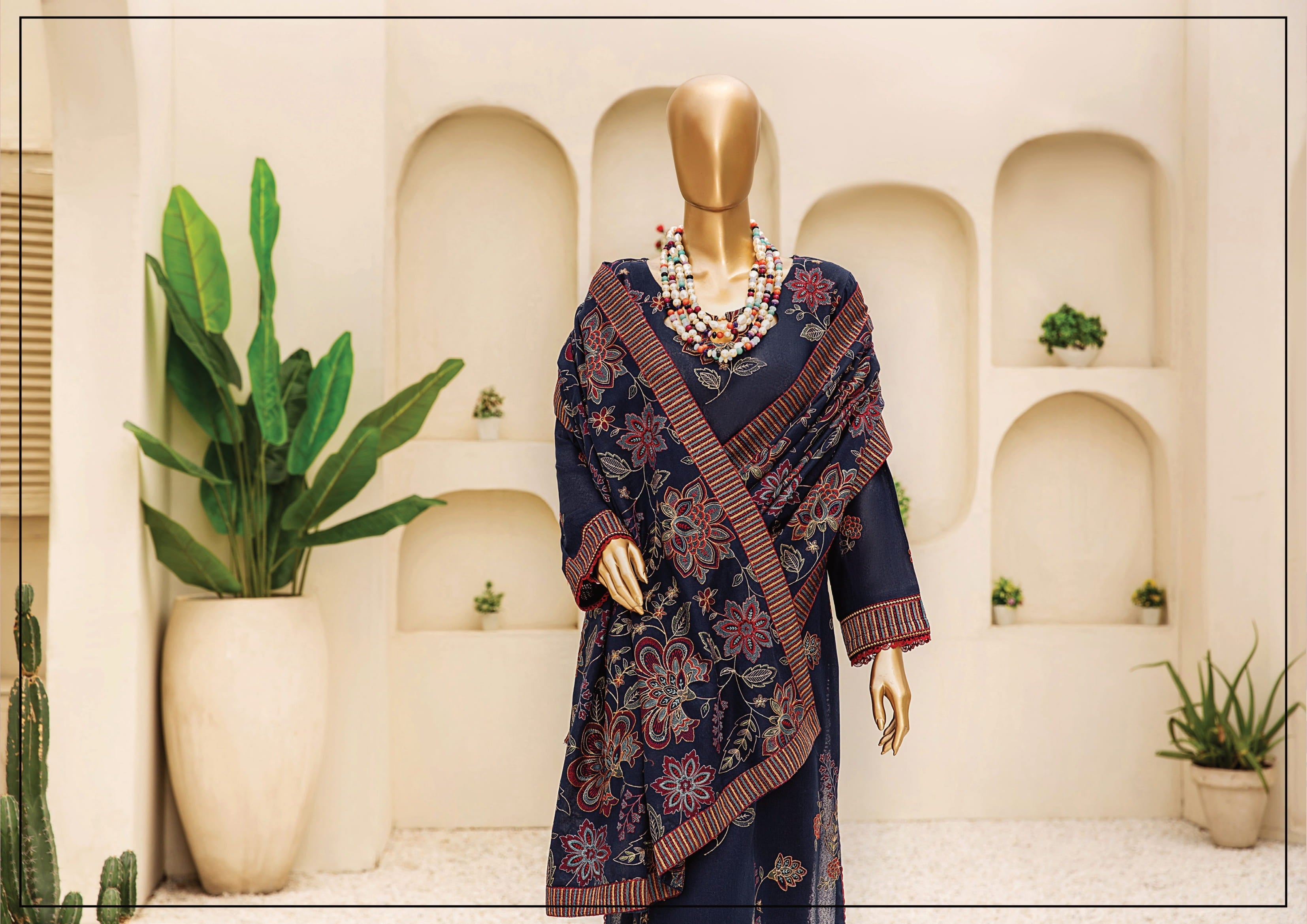 Dukhter Signature Karandi 3 Piece Suit Vol-1 (D-06)