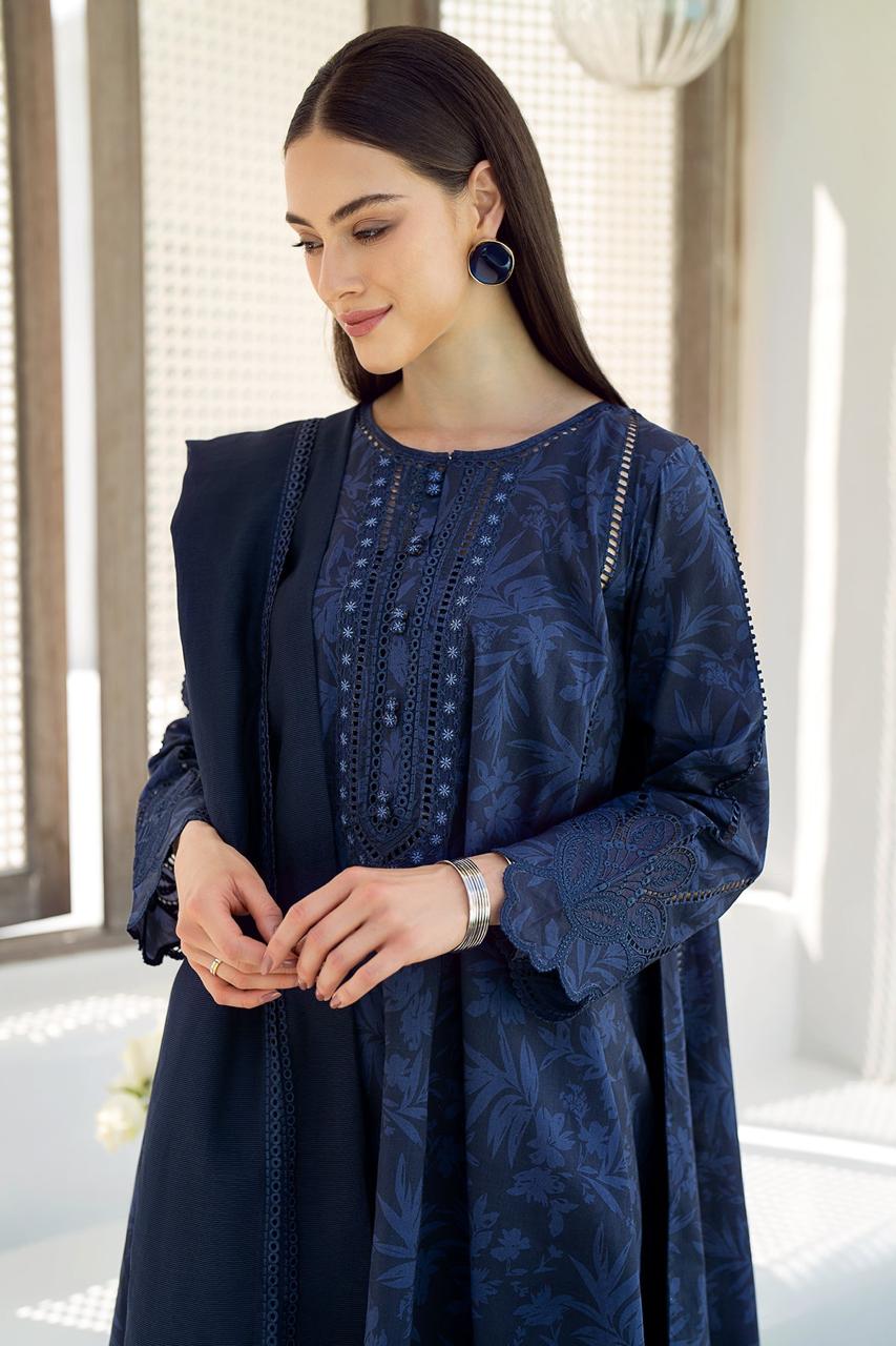 BAROQUE LAWN PRINTED EMBROIDERY DRESS 3 PIECE UNSTITCHED