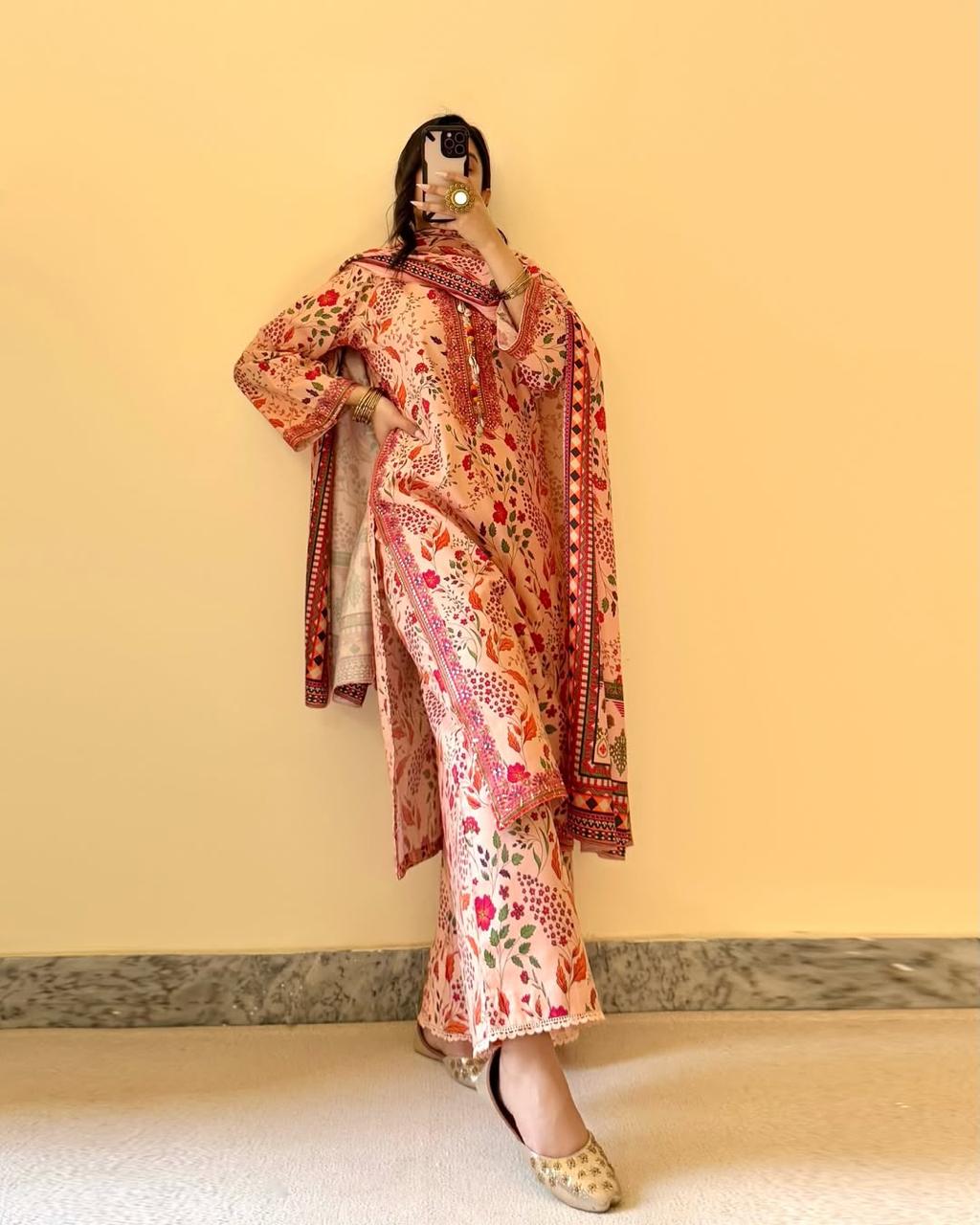 AIZAH LAWN EMBROIDERY DRESS 3 PIECE 2303
