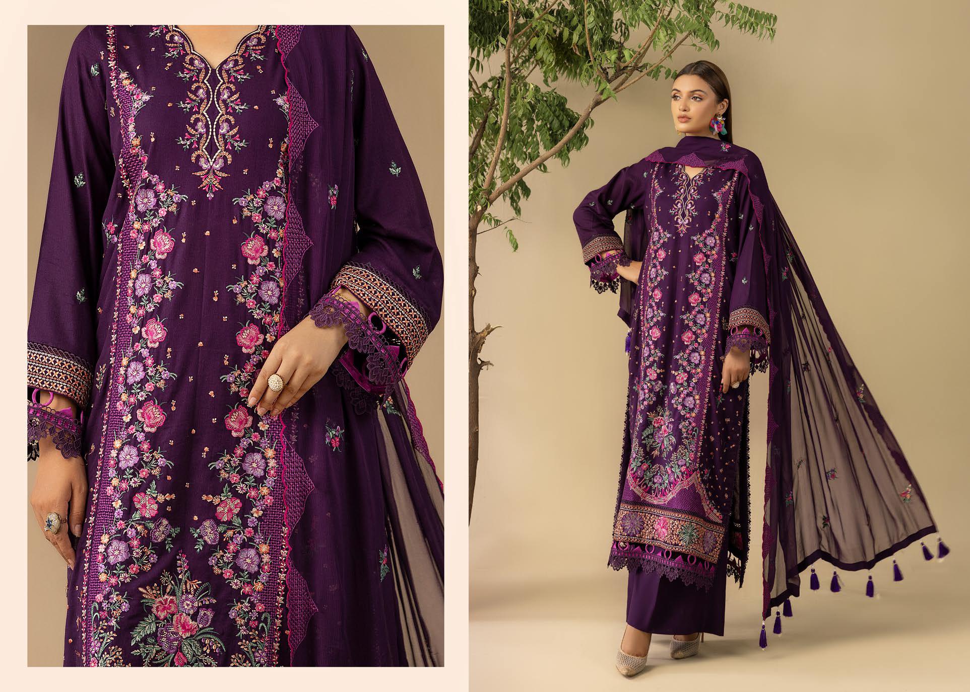 Shaamiyana Signature Karandi 3 Piece Suit (KS-303)