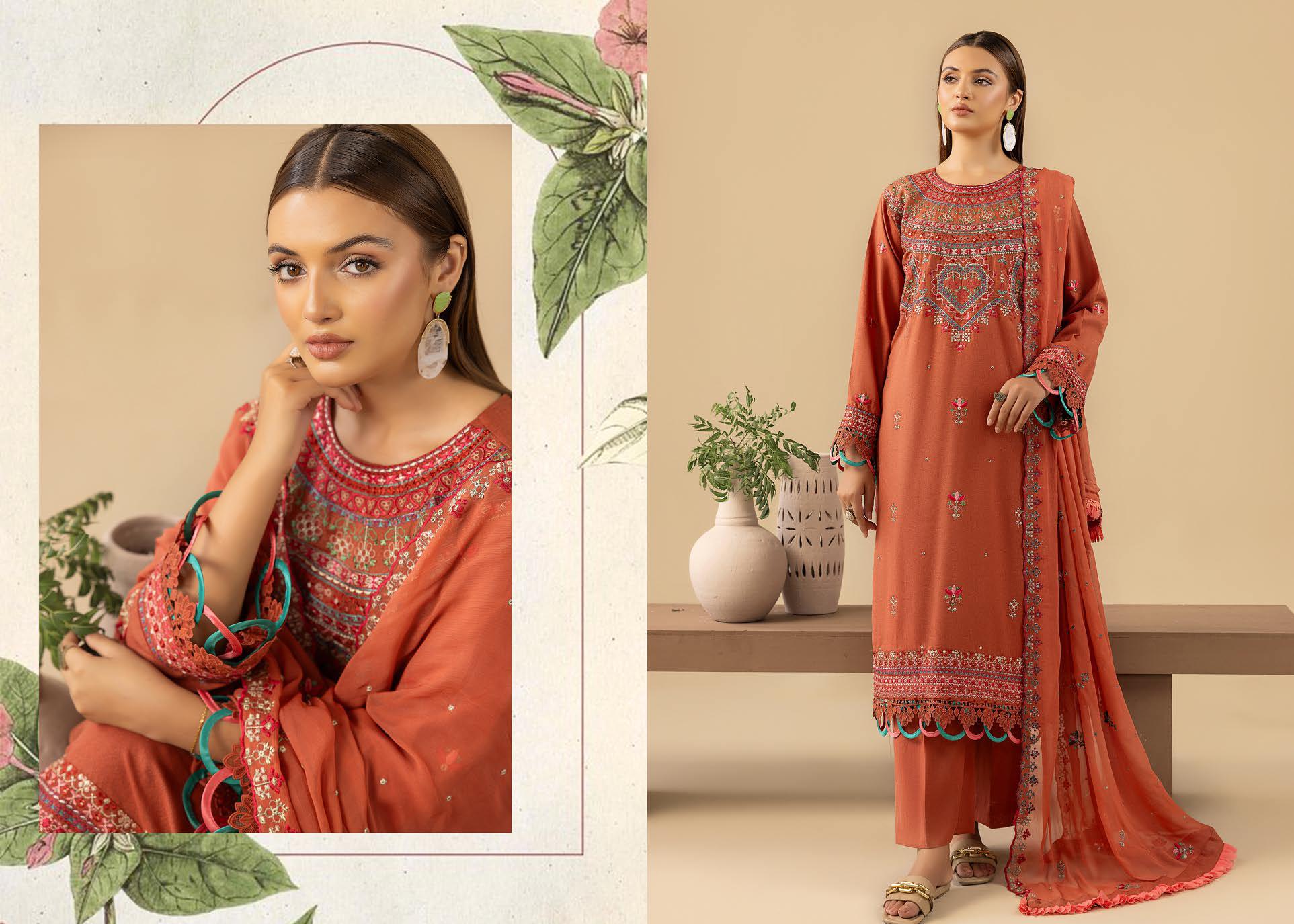 Shaamiyana Signature Karandi 3 Piece Suit (KS-304)