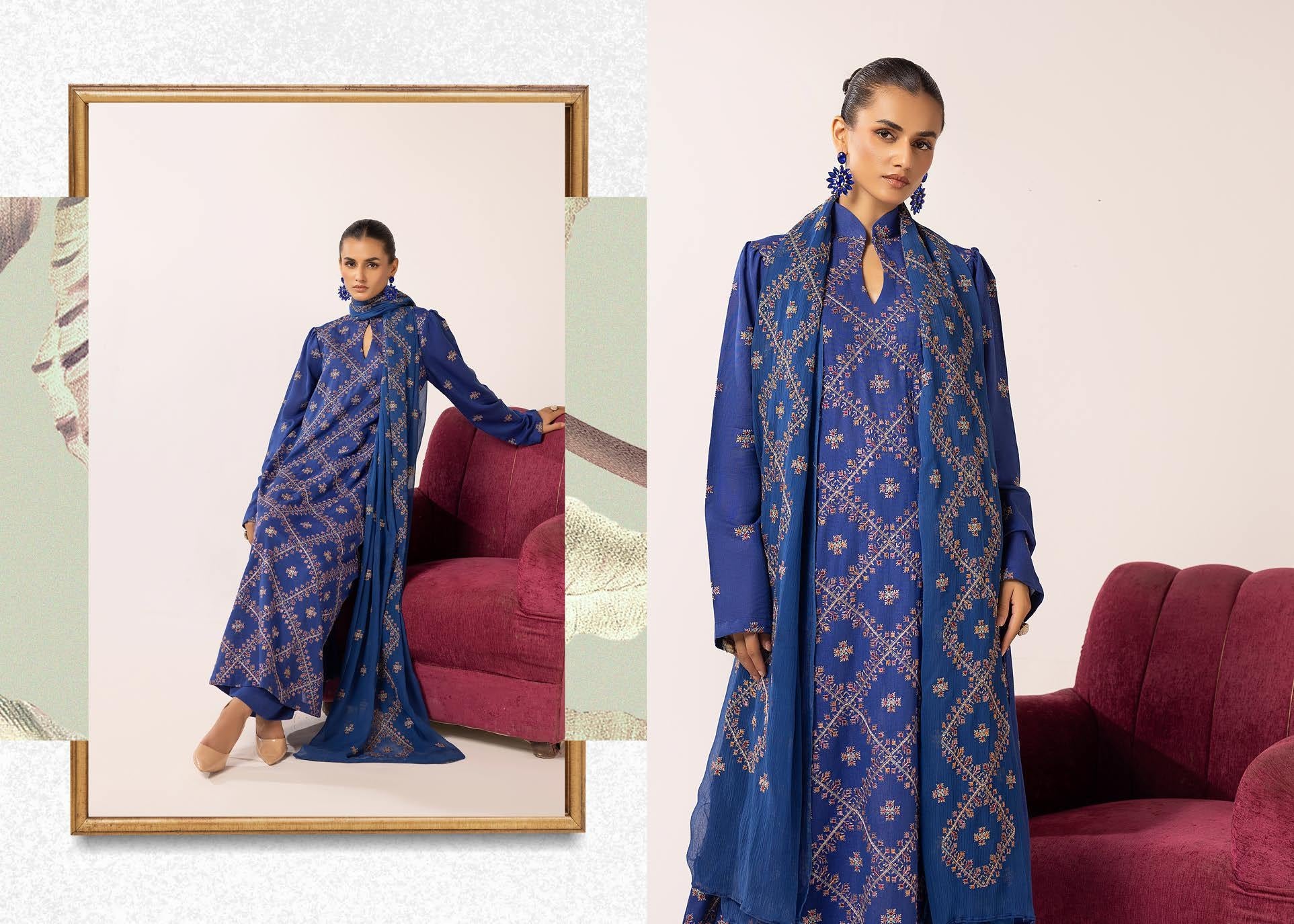 Meharma Embroidered Karandi Collection 3 Piece Suit (M-8)