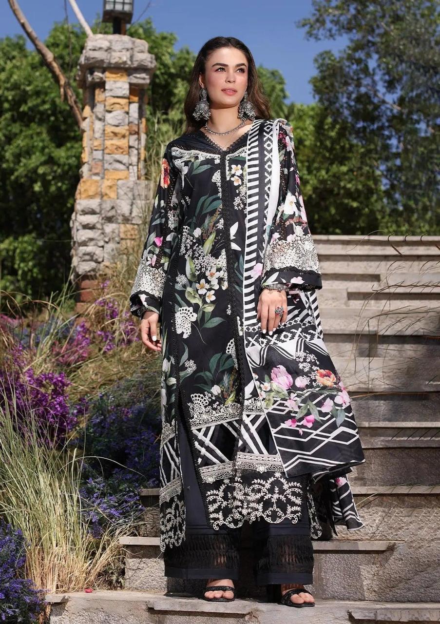 ELAAF LAWN PRINTED EMBROIDERY DRESS 3 PIECE UNSTITCHED