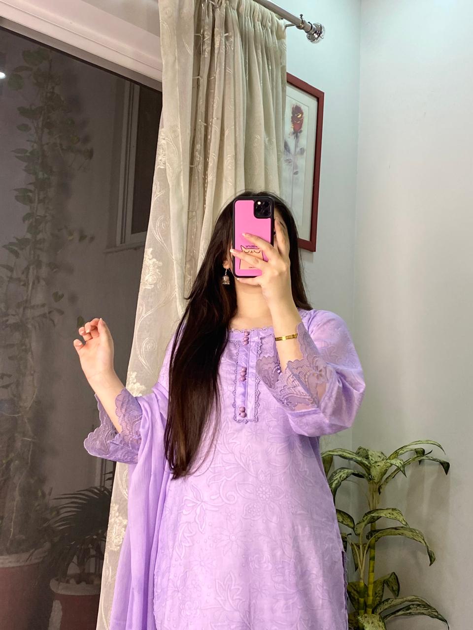 MARIA B LAWN EMBROIDERY DRESS 3 PIECE  2330