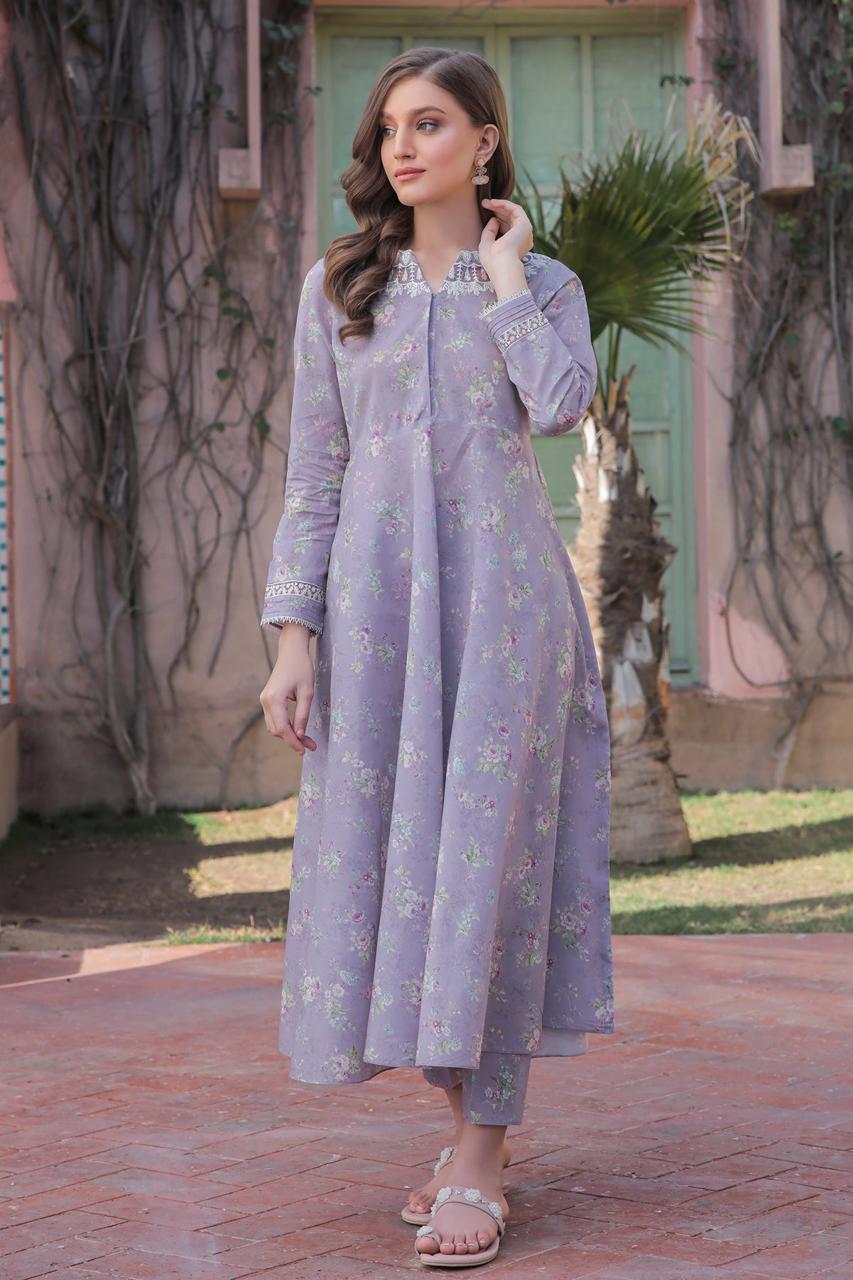 BAROQUE LAWN PRINTED EMBROIDERY DRESS 3 PIECE UNSTITCHED