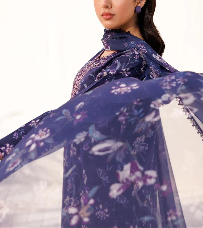 FARASHA LAWN PRINTED EMBROIDERY DRESS 3 PIECE UNSTITCHED