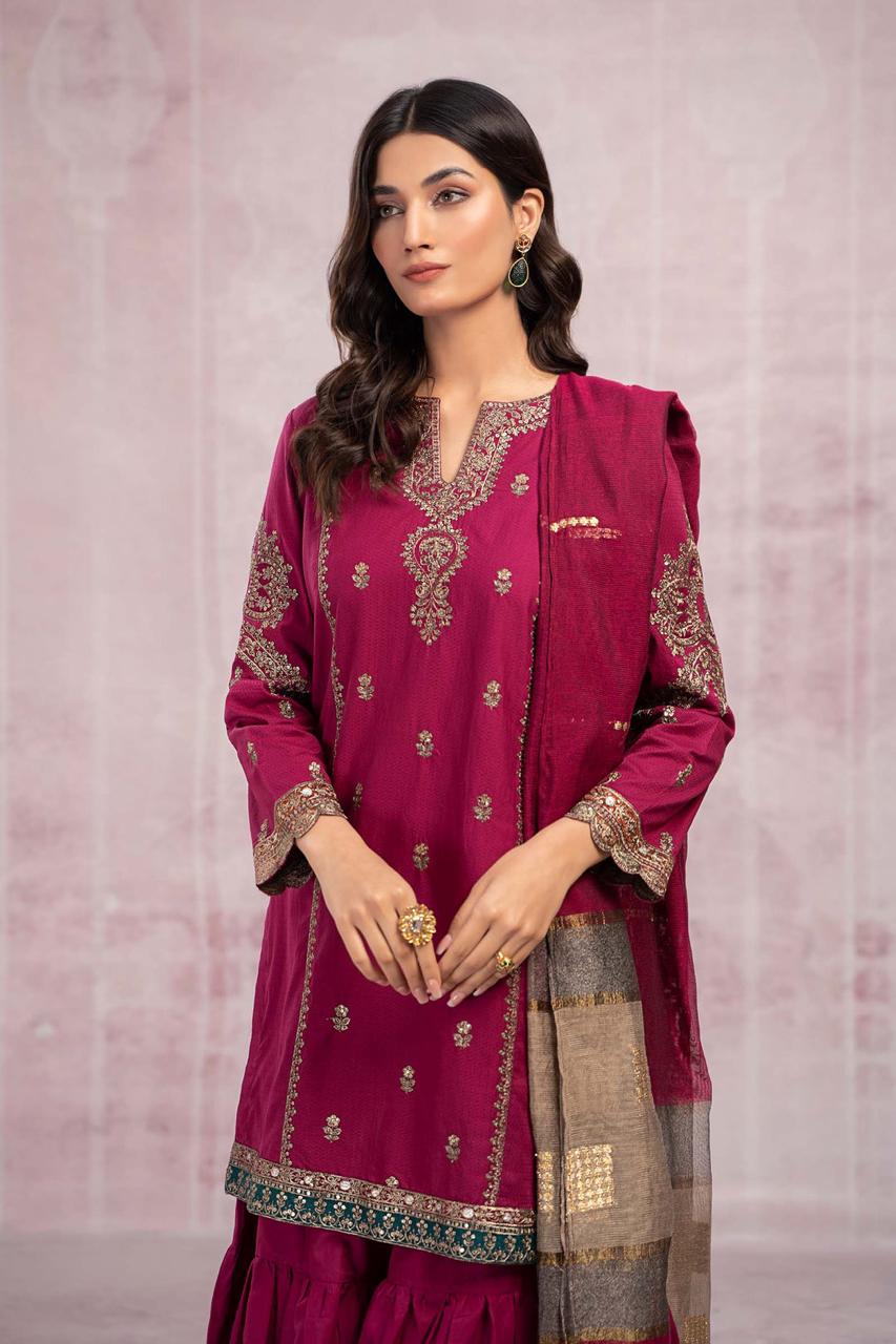 MARIA B LAWN EMBROIDERY DRESS 3 PIECE UNSTITCHED 2144