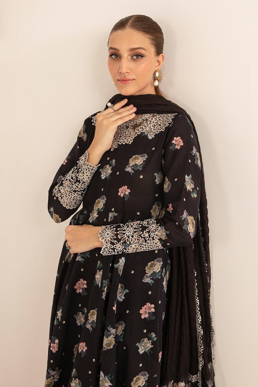 BAROQUE LAWN PRINTED EMBROIDERY DRESS 3 PIECE UNSTITCHED