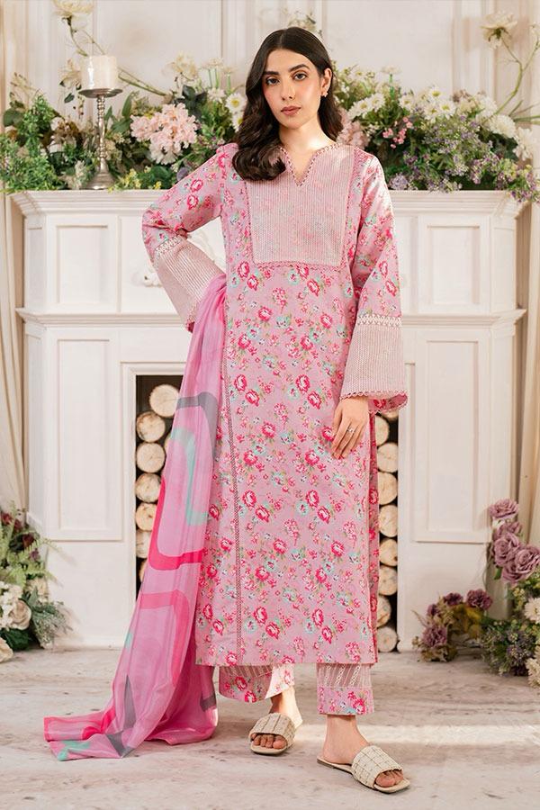 ASIFA NABEEL LAWN PRINTED EMBROIDERY DRESS 3 PIECE UNSTITCHED 2192