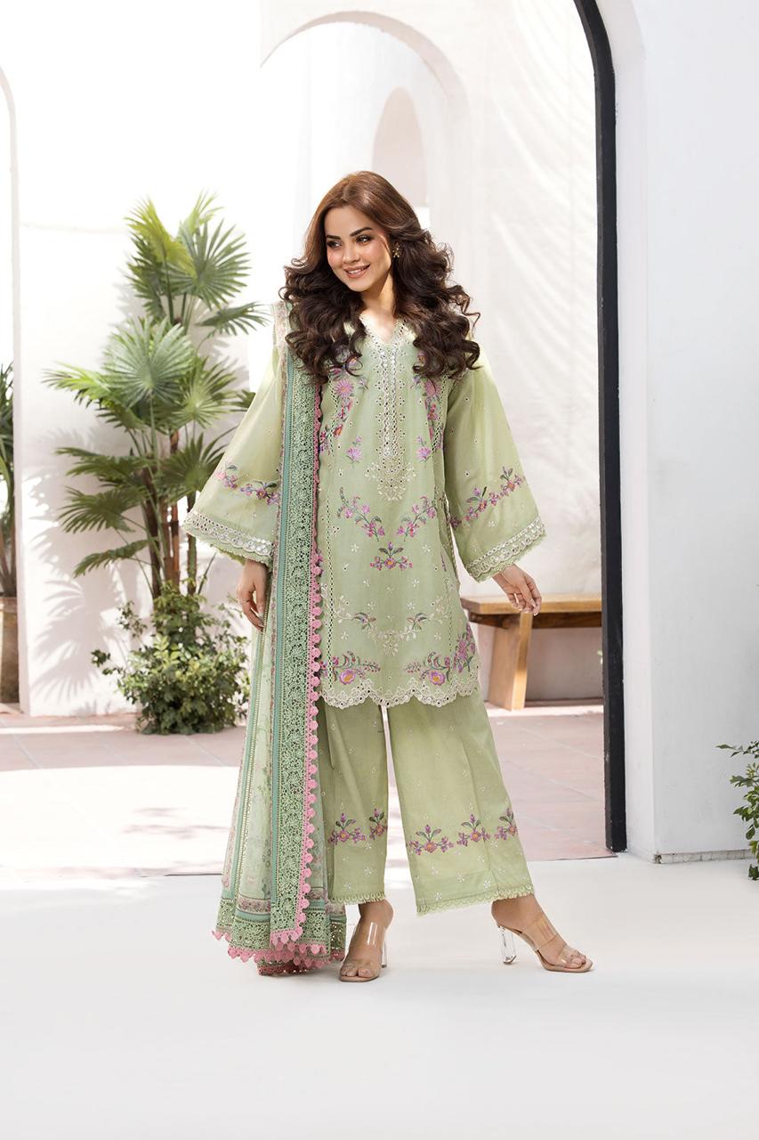 SOBIA NAZIR LAWN PRINTED EMBROIDERY DRESS 3 PIECE UNSTITCHED