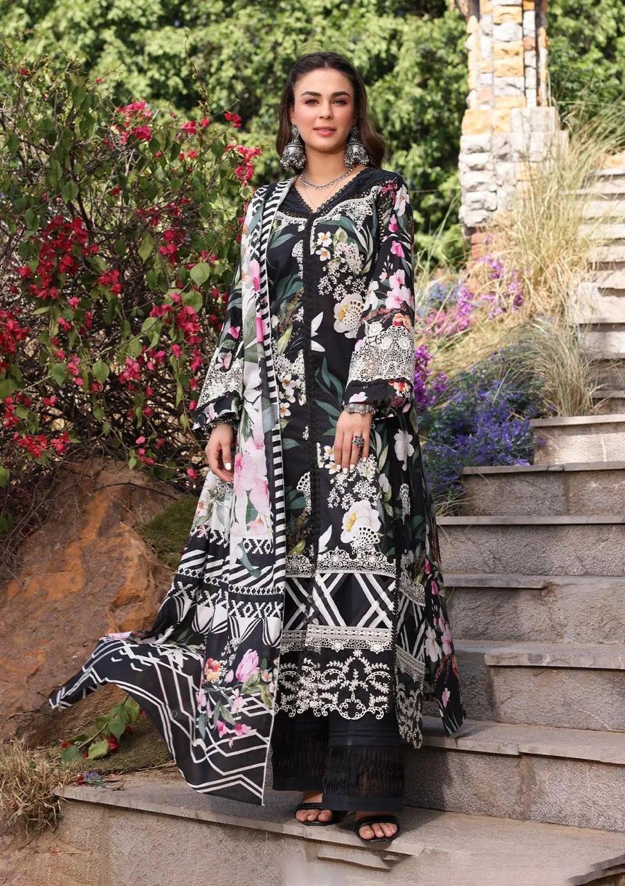 ELAAF LAWN PRINTED EMBROIDERY DRESS 3 PIECE UNSTITCHED