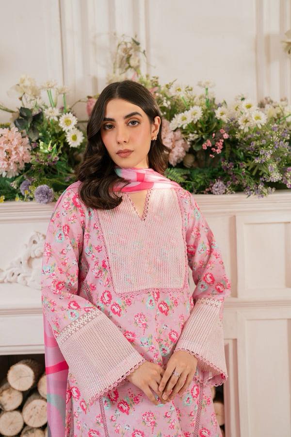 ASIFA NABEEL LAWN PRINTED EMBROIDERY DRESS 3 PIECE UNSTITCHED 2192