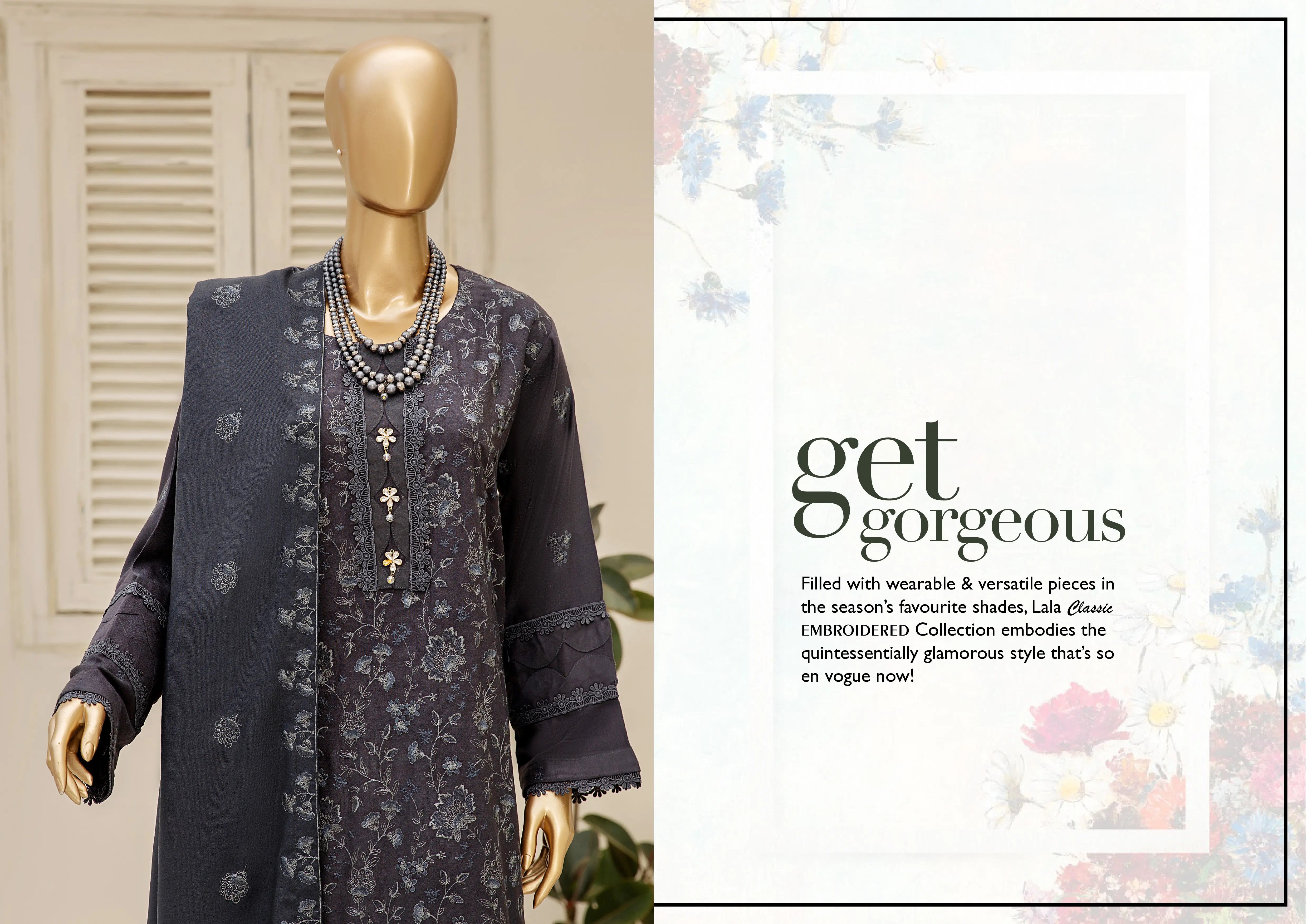 Dukhter Peach Leather 3 Piece Suit Vol-1 (D-05)
