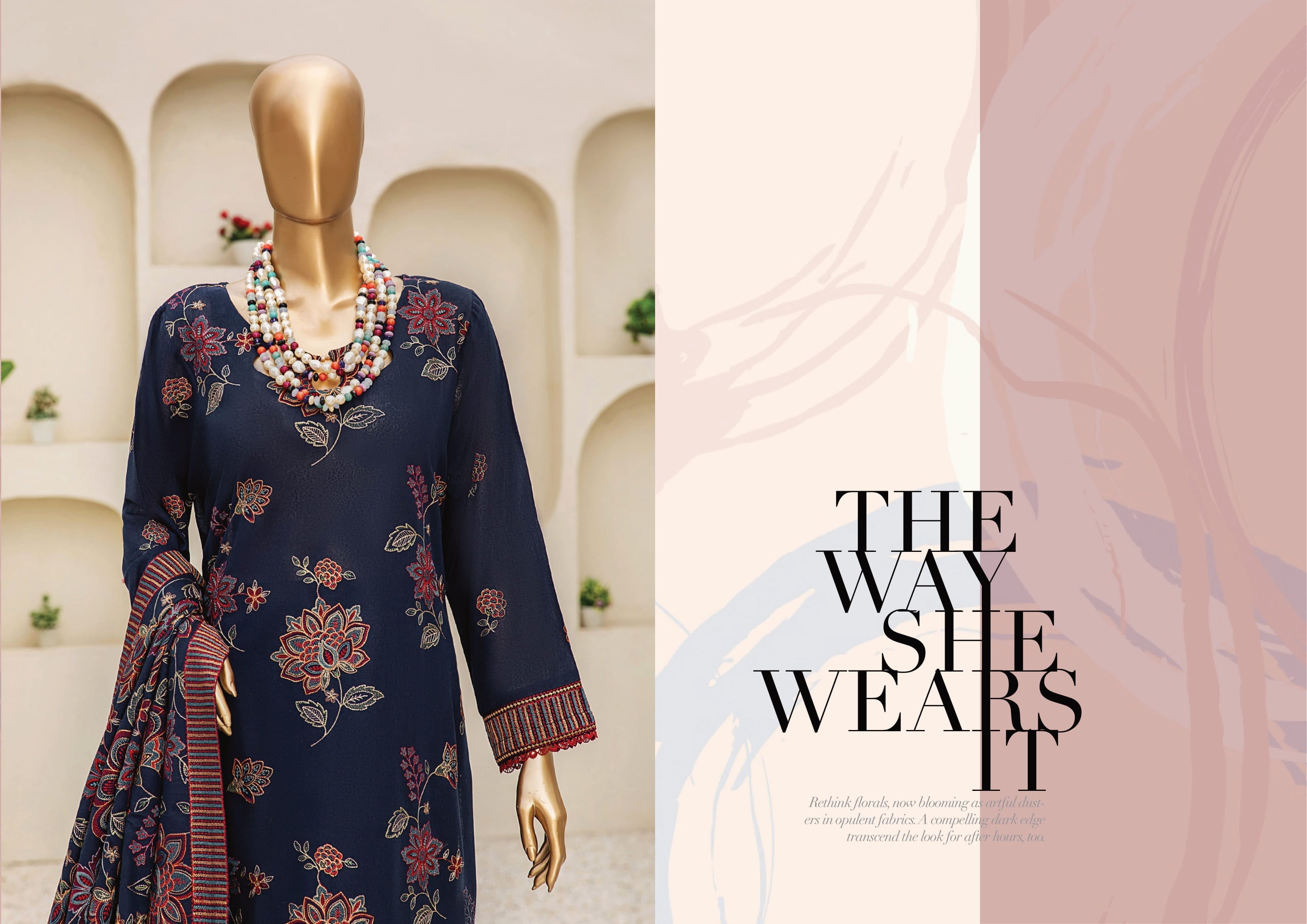 Dukhter Signature Karandi 3 Piece Suit Vol-1 (D-06)