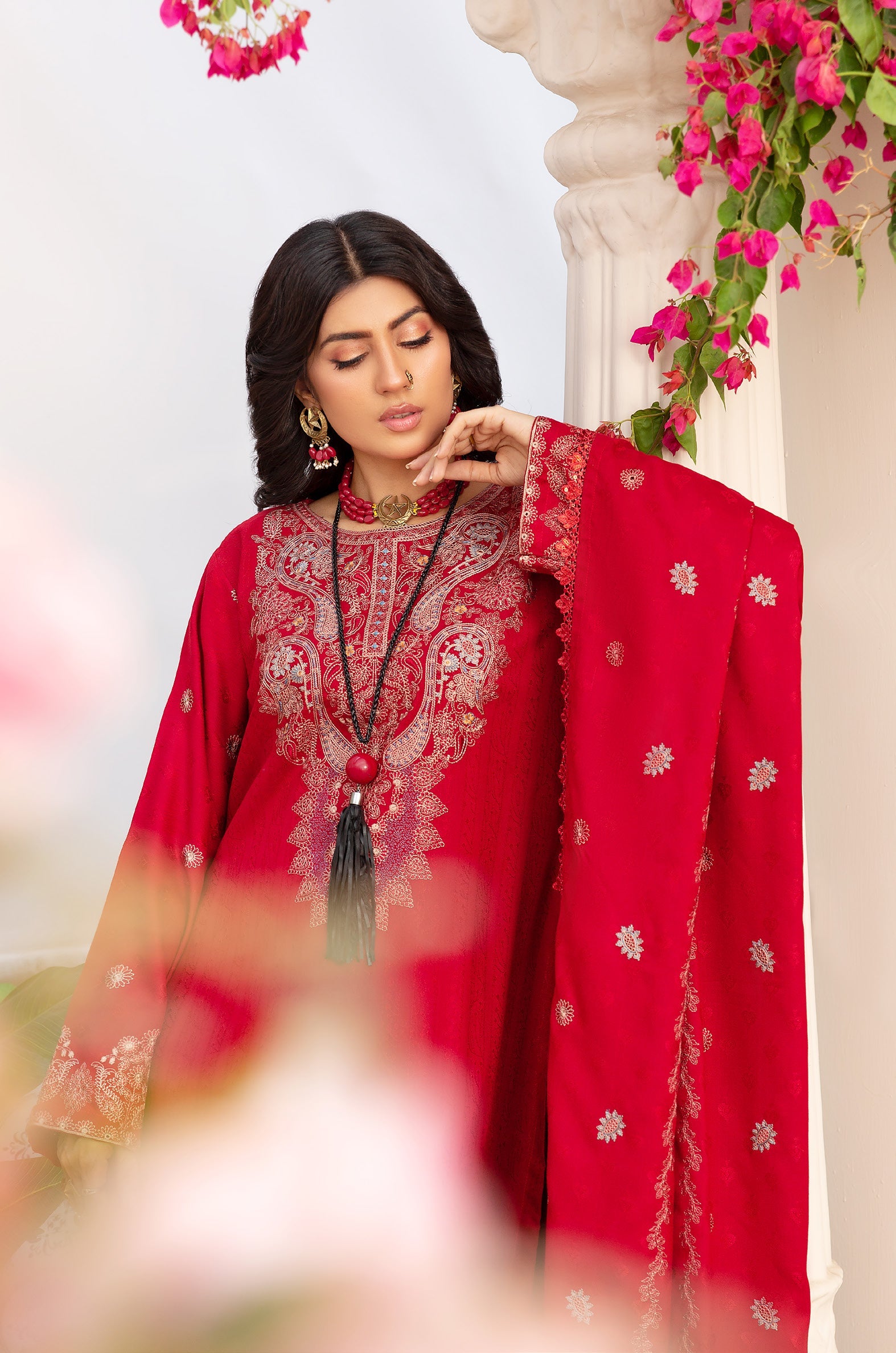 KHOOBSURAT DHANAK PREMIUM 3 Piece Suit (D-02)