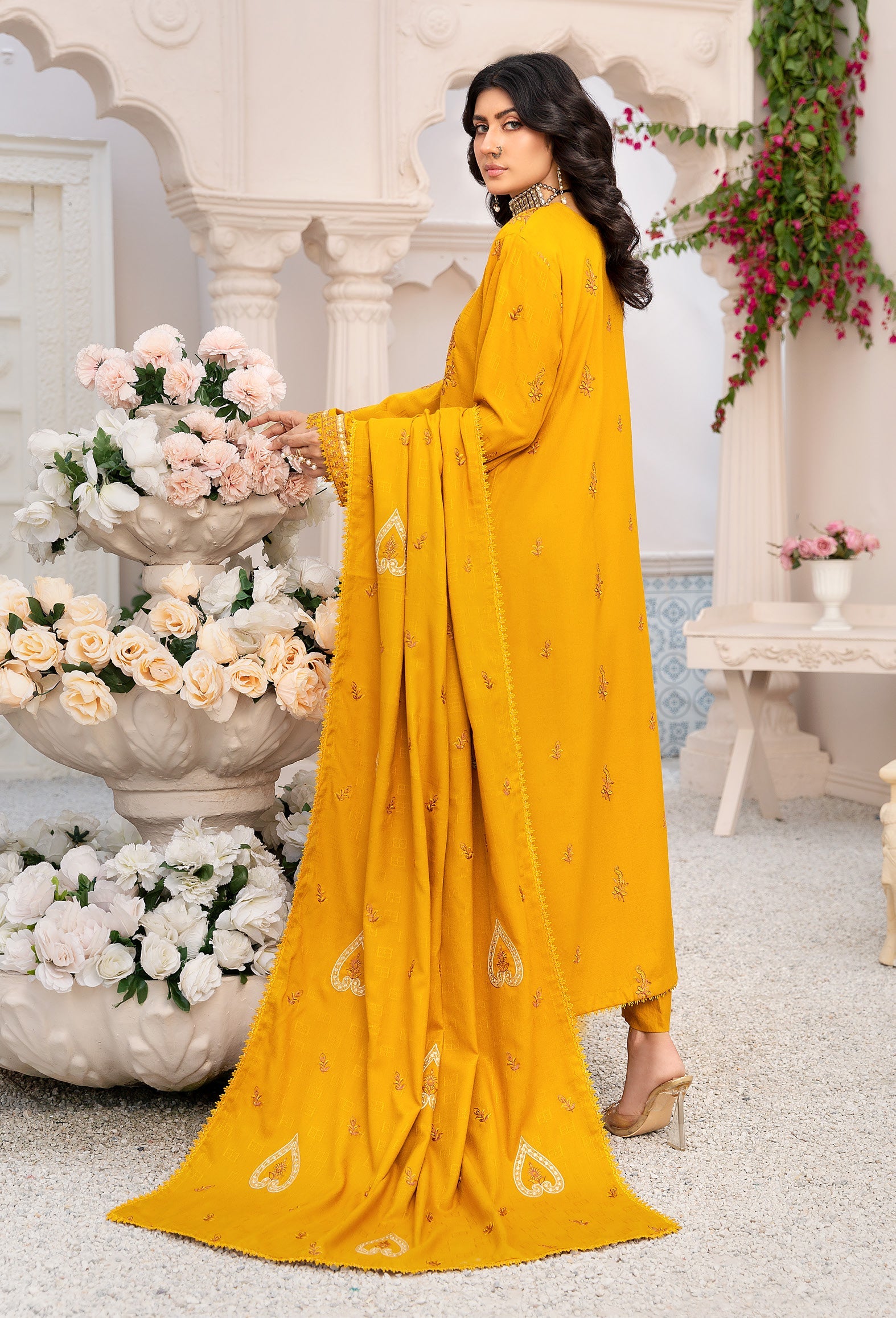 Khubsoorat Dhanak Premium 3piece suit D-04