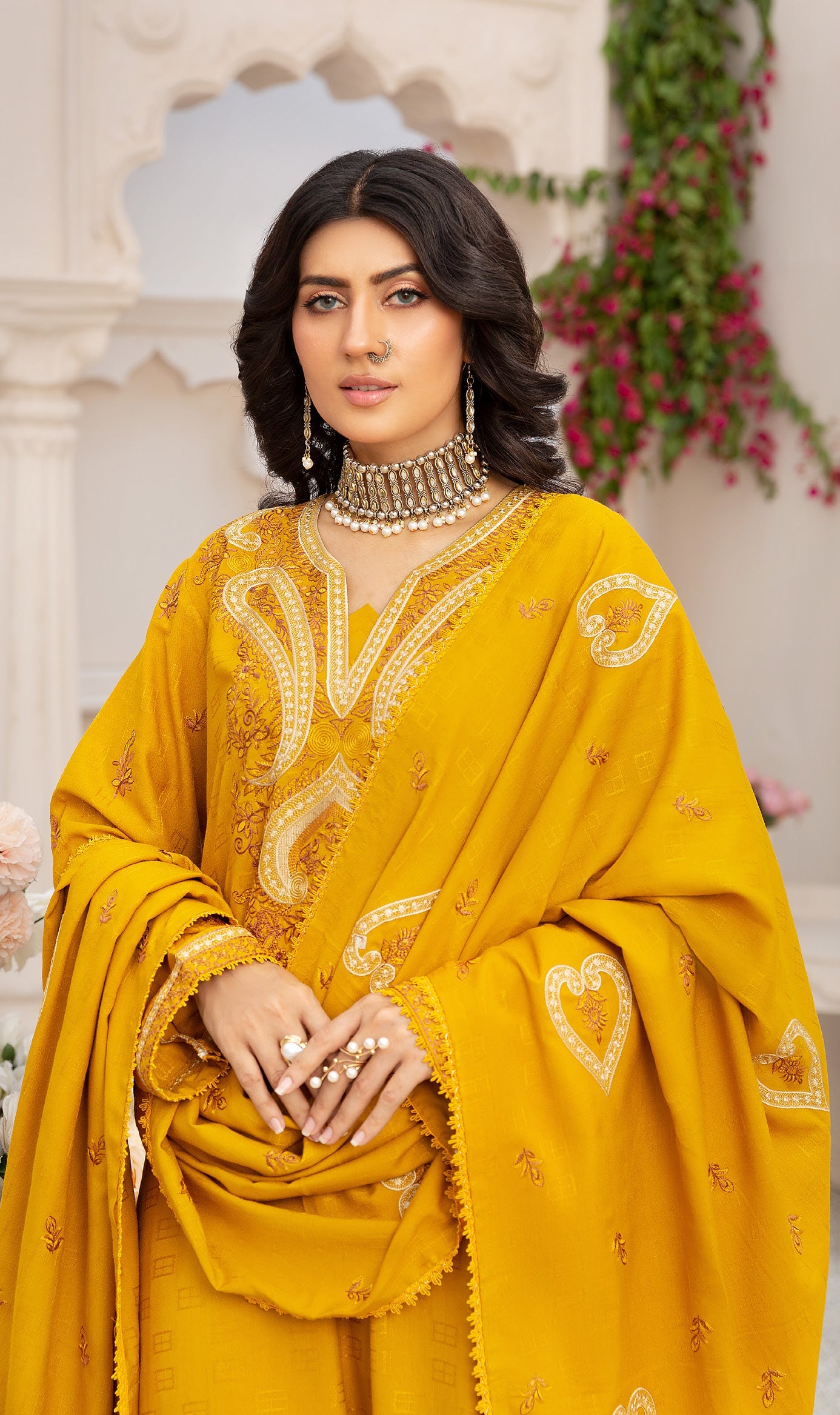 Khubsoorat Dhanak Premium 3piece suit D-04