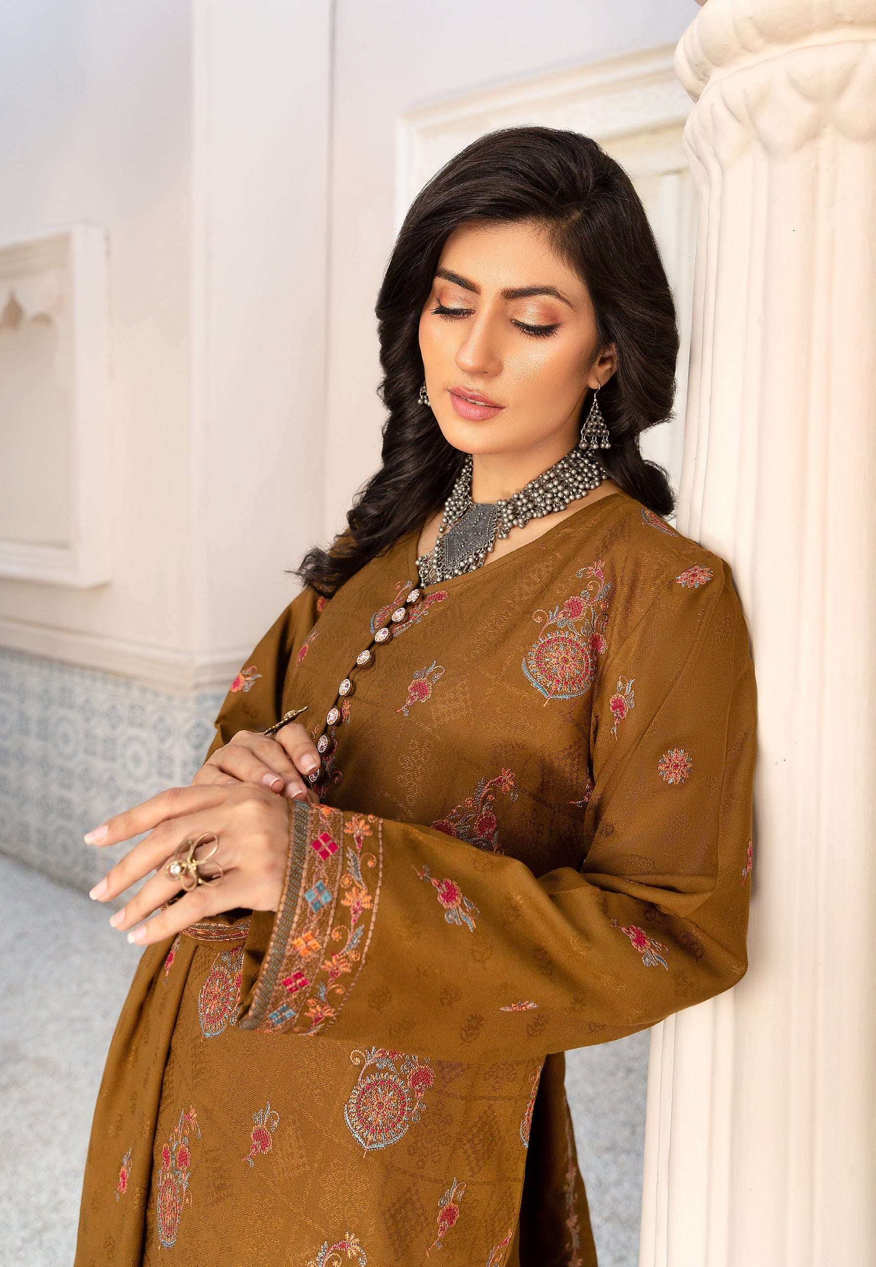 Khubsoorat Dhanak Premium 3piece suit D-07