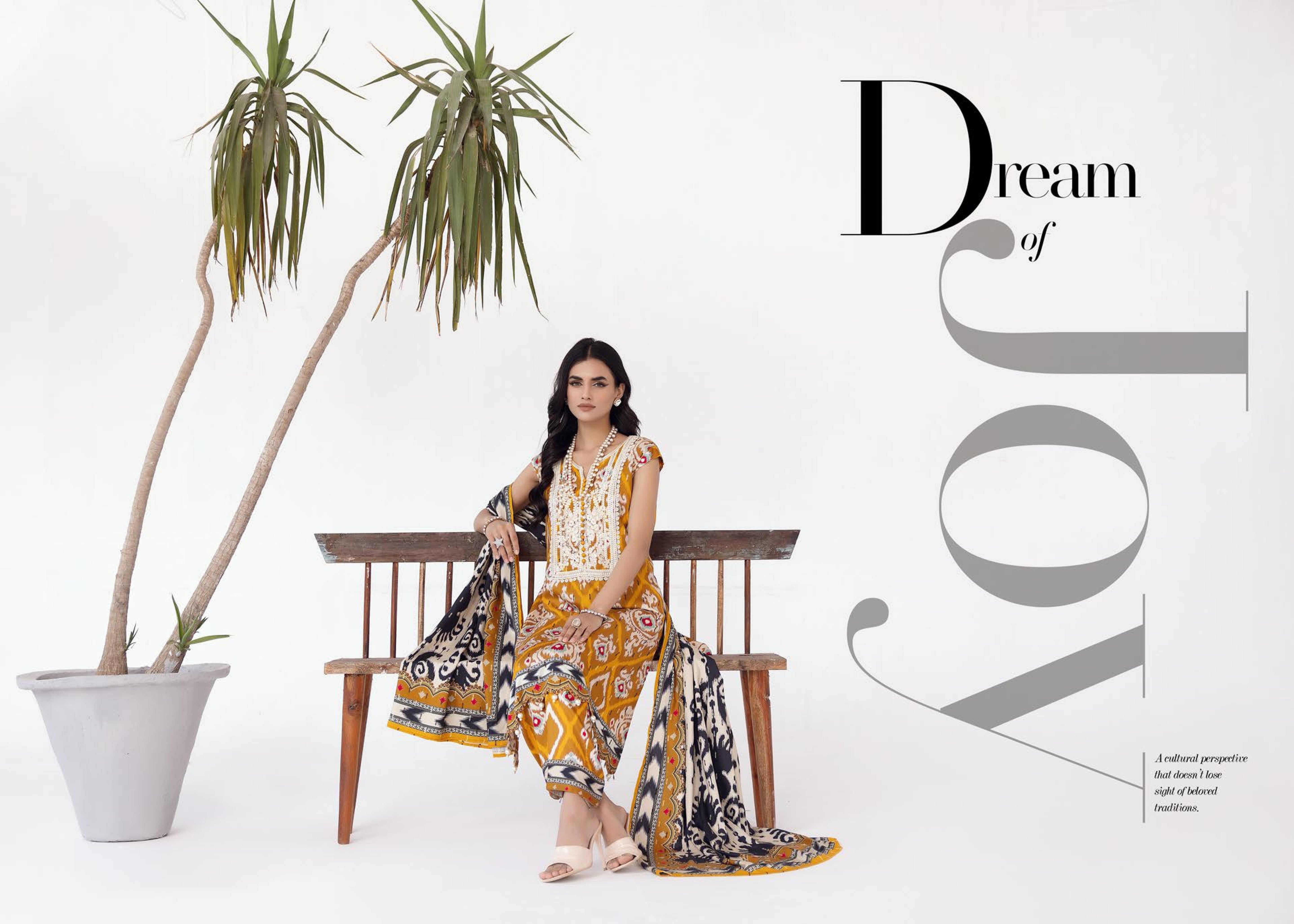 Rang Nagar Printed Slub 3 Piece Suit (RN-01)