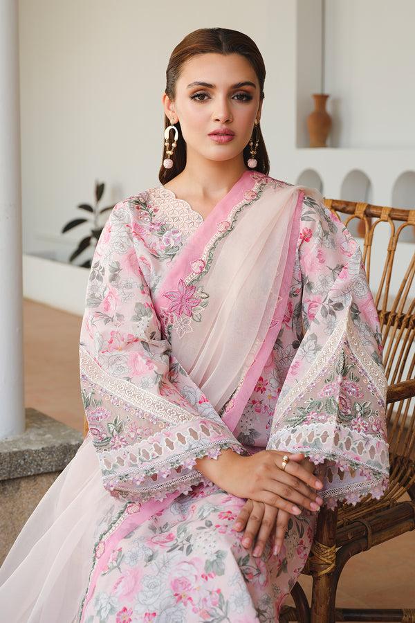 BAROQUE LAWN PRINTED EMBROIDERY DRESS 3 PIECE UNSTITCHED