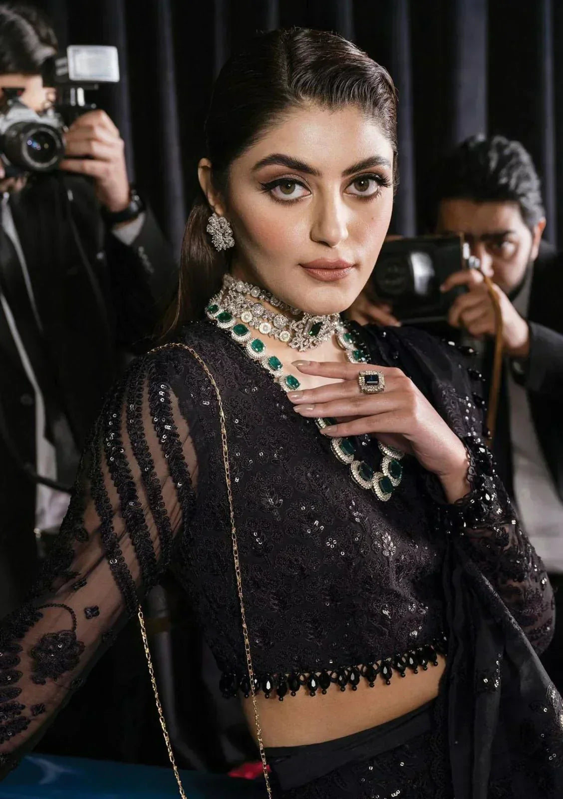 AFROZEH NET EMBROIDERY FORMAL COLLECTION UNSTITCHED 3 PIECE