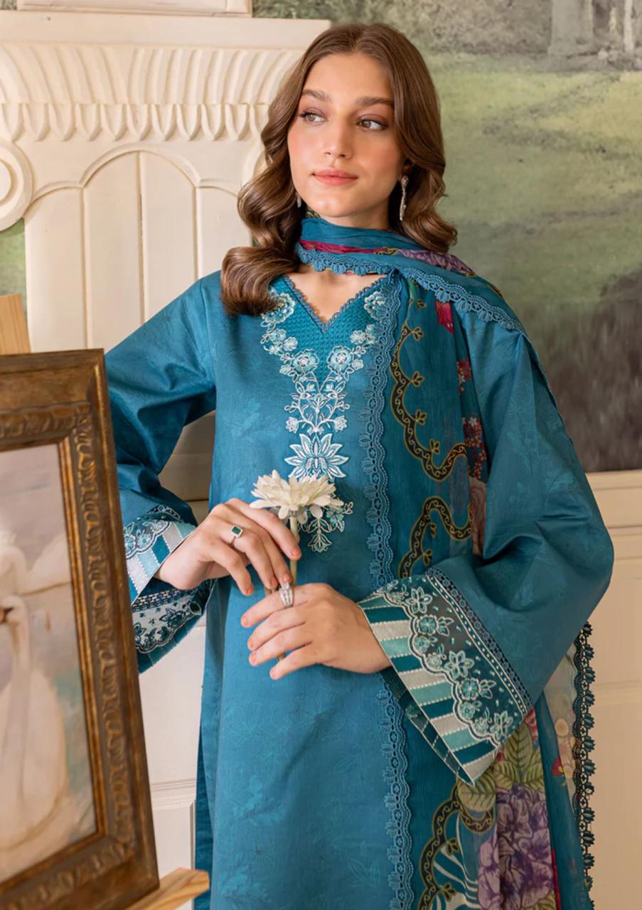 FARASHA LAWN PRINTED EMBROIDERY DRESS 3 PIECE UNSTITCHED 2176