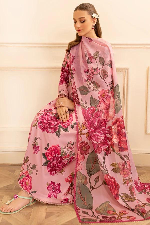 FARASHA LAWN PRINTED EMBROIDERY DRESS 3 PIECE UNSTITCHED 2178