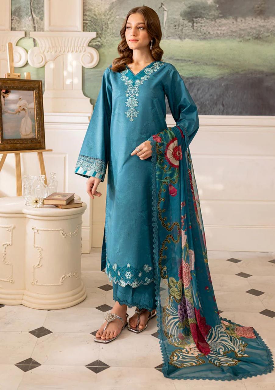 FARASHA LAWN PRINTED EMBROIDERY DRESS 3 PIECE UNSTITCHED 2176