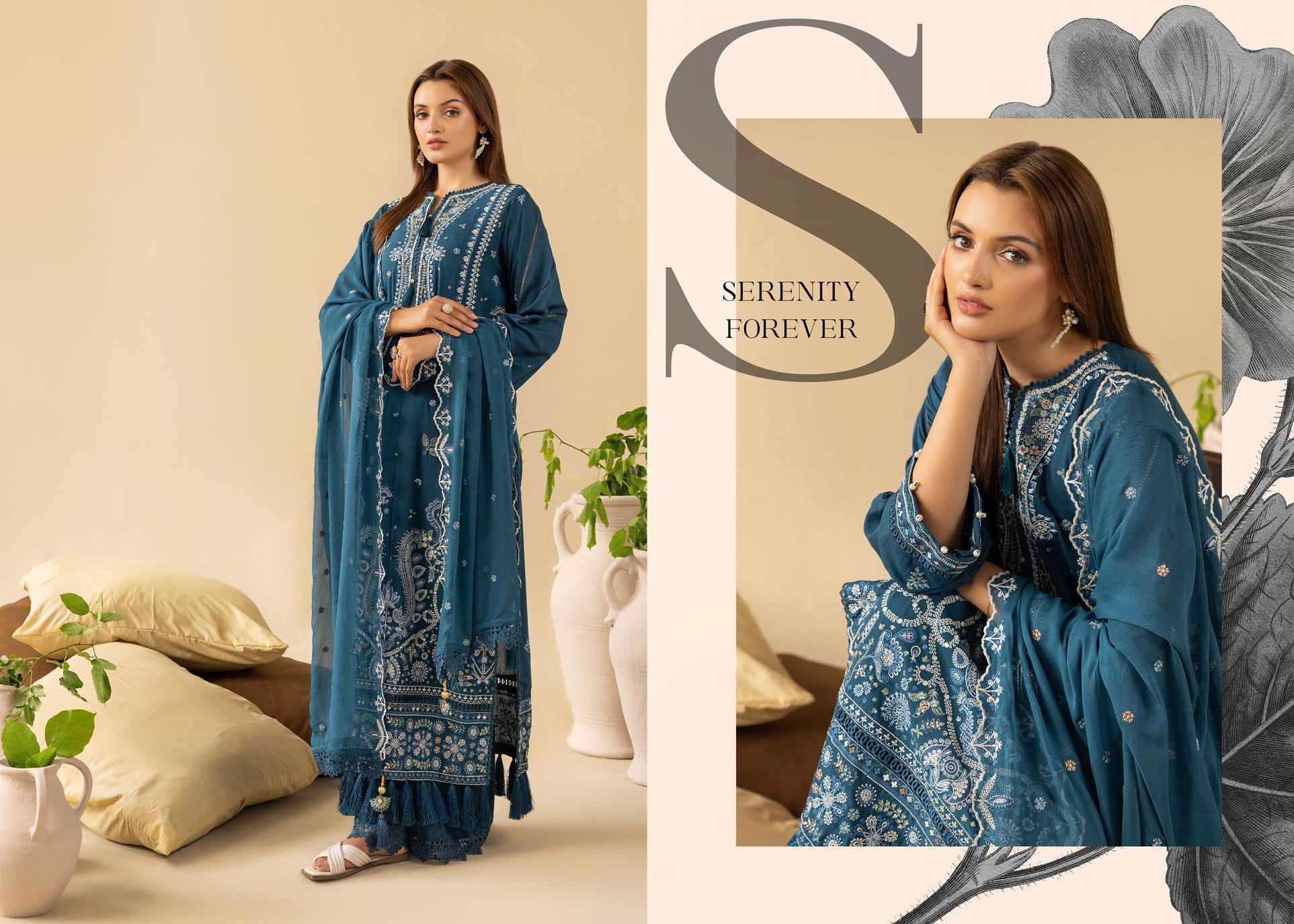 Shaamiyana Signature Karandi 3 Piece Suit (KS-301)