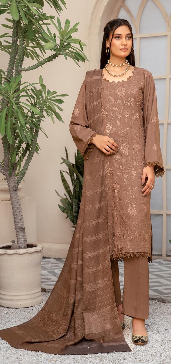 Nur Premium Dhanak 3 Piece Suit (N-03)