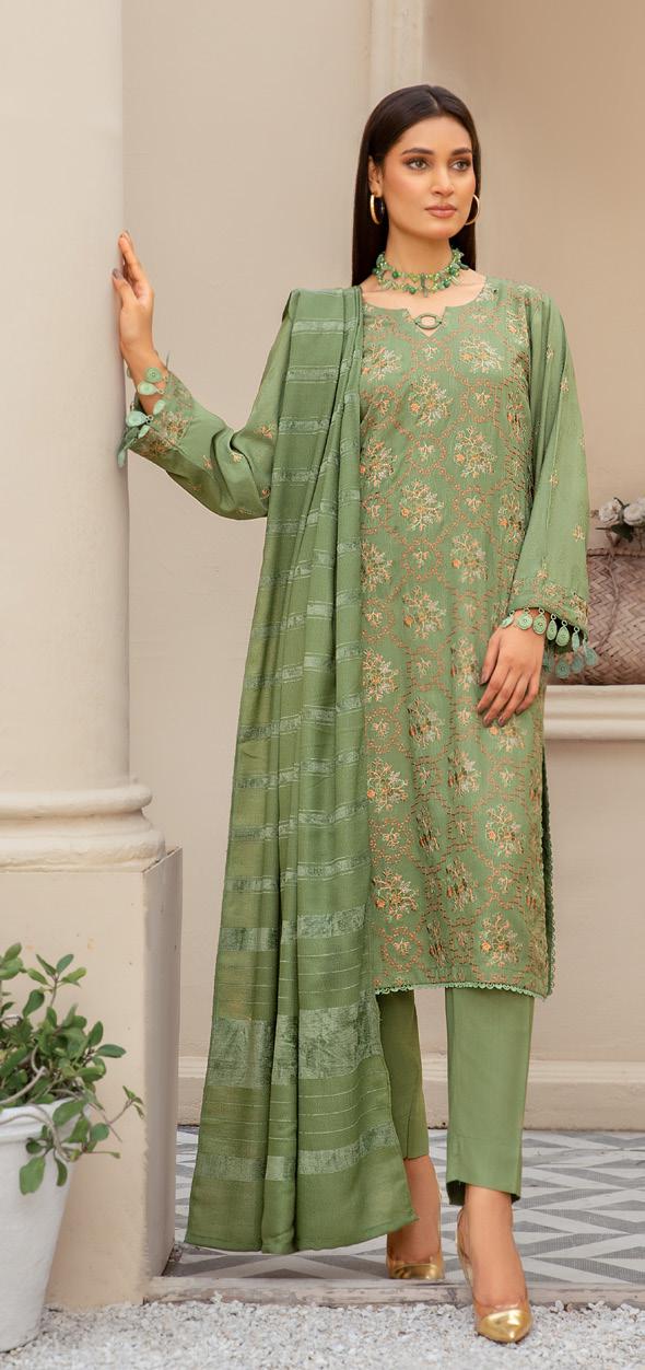 Nur Premium Dhanak 3 Piece Suit (N-04)