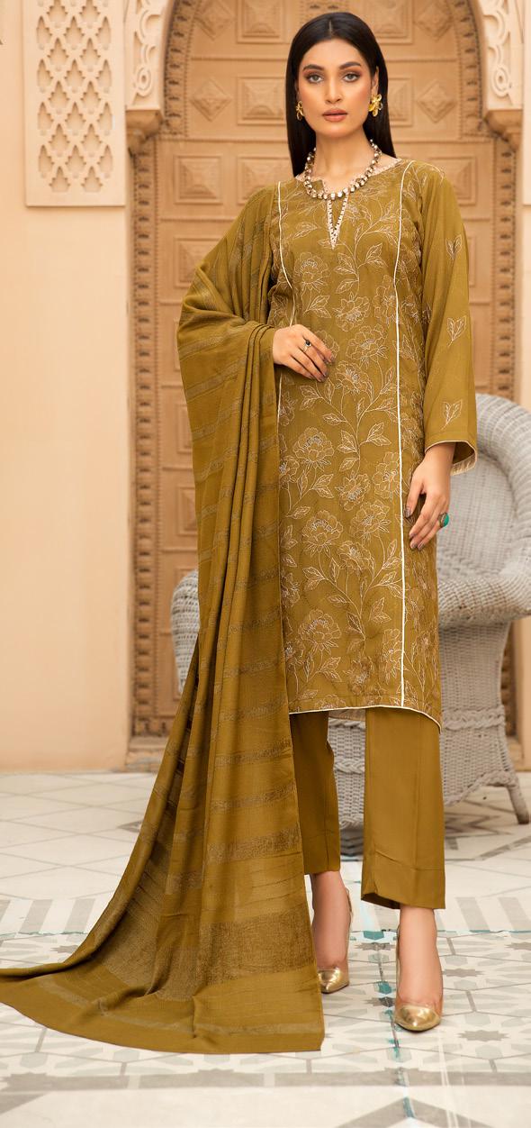 Nur Premium Dhanak 3 Piece Suit (N-06)