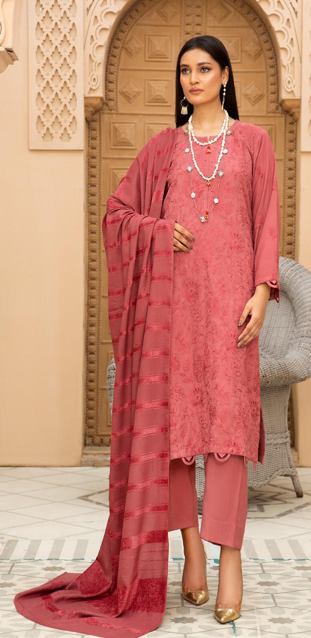 Nur Premium Dhanak 3 Piece Suit (N-08)