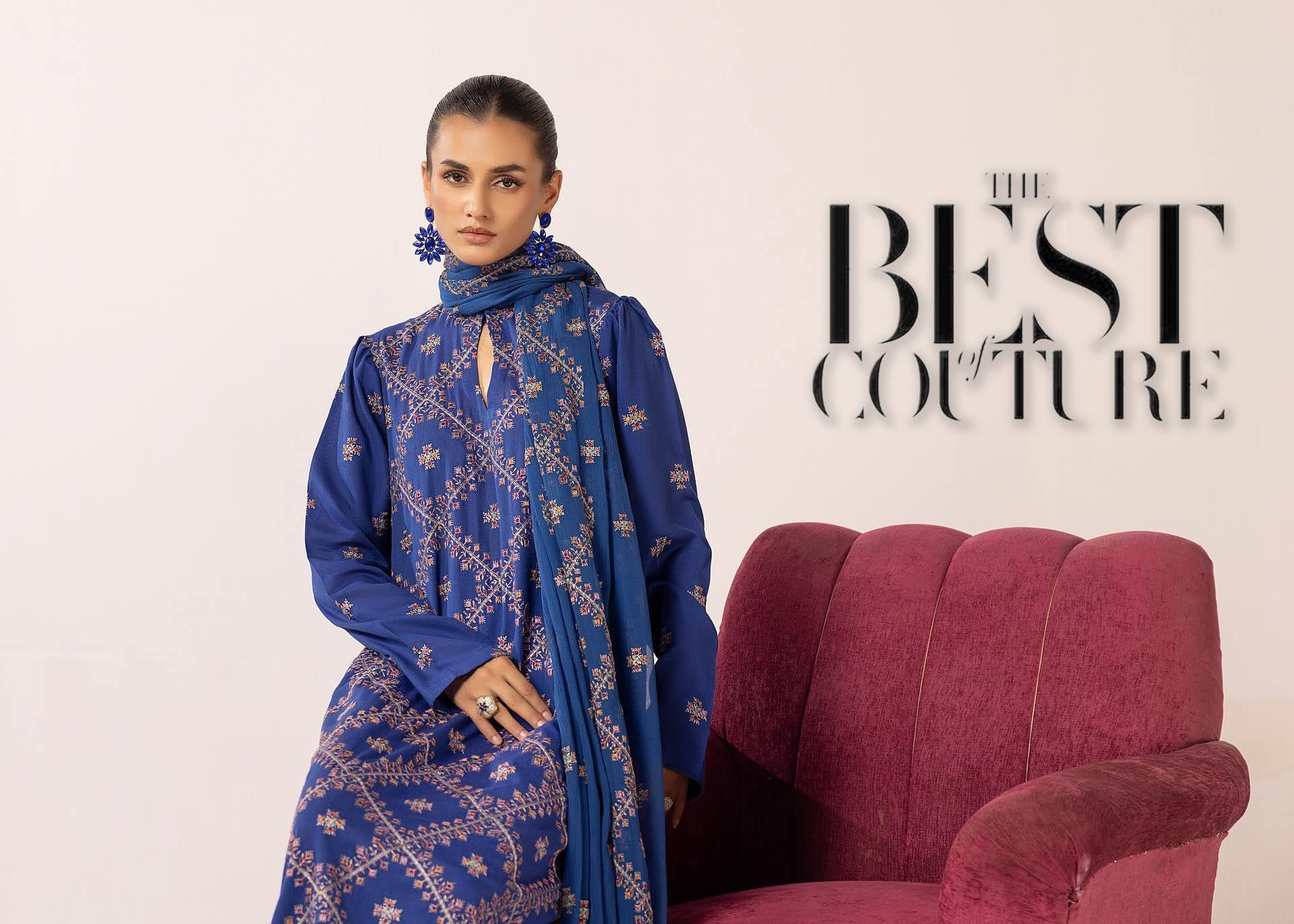 Meharma Embroidered Karandi Collection 3 Piece Suit (M-8)
